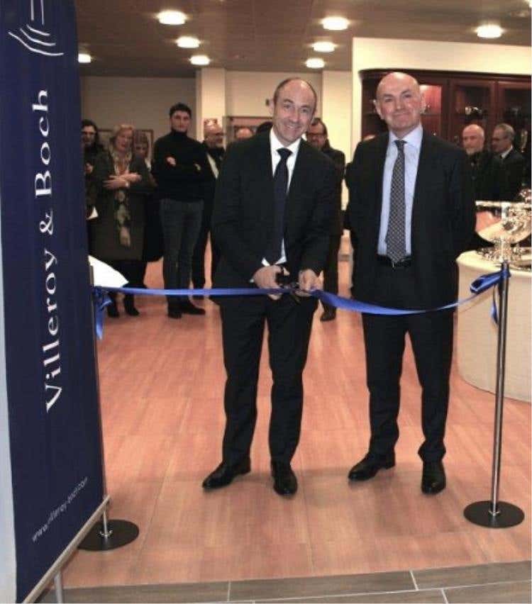 Taglio del nastro: Nicolas Luc Villeroy e Antonio Bertoli